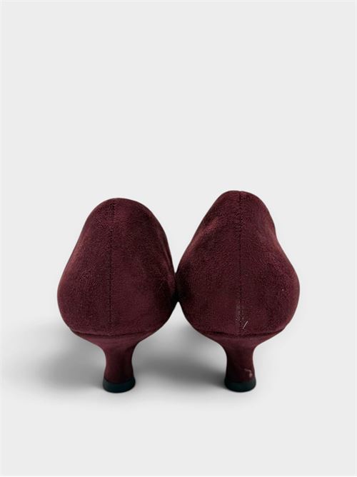Décolleté bordeaux in suede con tacco basso IL LACCIO | 894M151CAMOSCIOBORDO